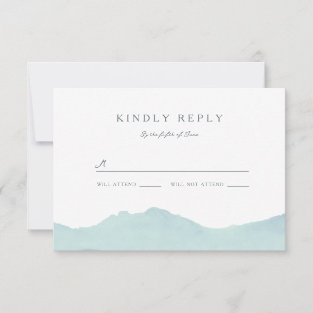 RSVP de Boda de la Cordillera (Anverso)
