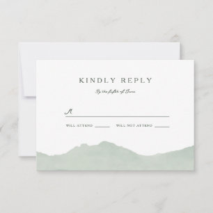 RSVP de Boda de la Cordillera