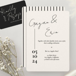 RSVP de boda de Love Story