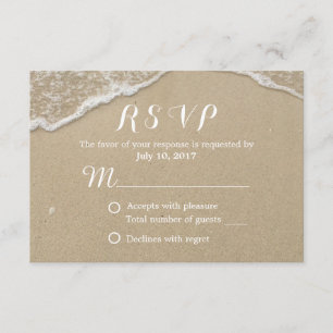 RSVP de boda de playa
