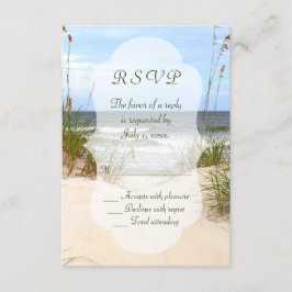 RSVP de boda de playa
