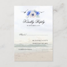 RSVP de boda de playa