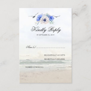 RSVP de boda de playa