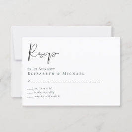 RSVP de boda de presupuesto de cifrado clásico