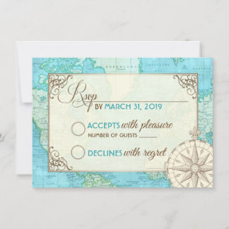 RSVP de boda de viaje