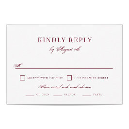 RSVP de boda elegante