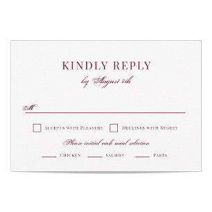 RSVP de boda elegante