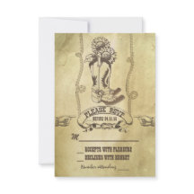 RSVP de boda en el país occidental