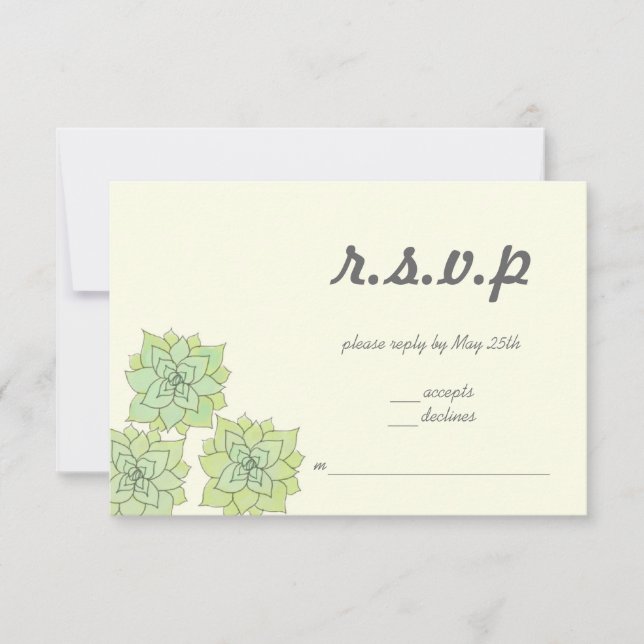 RSVP de boda exitosa (Anverso)