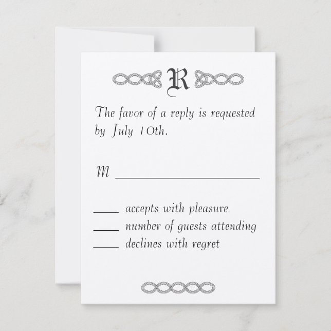 RSVP de boda infinita (Anverso)