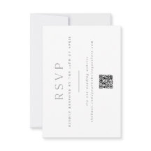 RSVP de boda minimalista y elegante