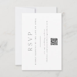 RSVP de boda minimalista y elegante