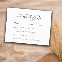 RSVP de boda moderna