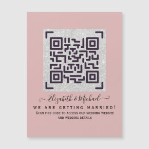 RSVP de boda moderna con CÓDIGO QR - CUALQUIER COL