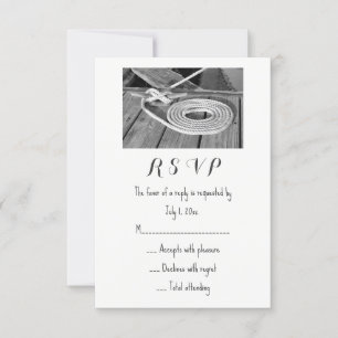 RSVP de boda náutica