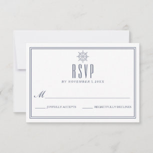 RSVP de boda náutica