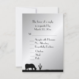 RSVP de boda occidental