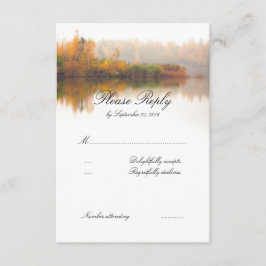 RSVP de boda otoño