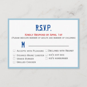 RSVP de boda para la colección de estado