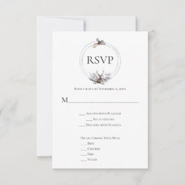 RSVP de boda RSVP de venado de la marina de roya g
