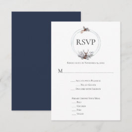 RSVP de boda RSVP de venado de la marina de roya g