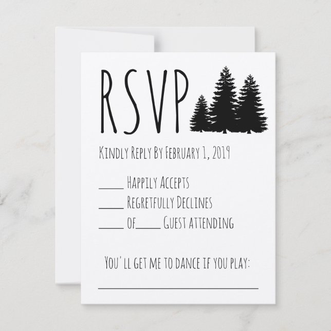 RSVP de boda rusa (Anverso)