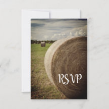 RSVP de boda Rústica de Hay Bales Ranch