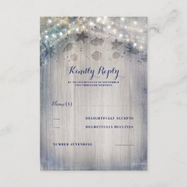 RSVP de Boda Rústica Náutica