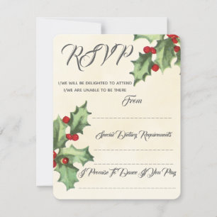 RSVP de Boda Vintage Holly