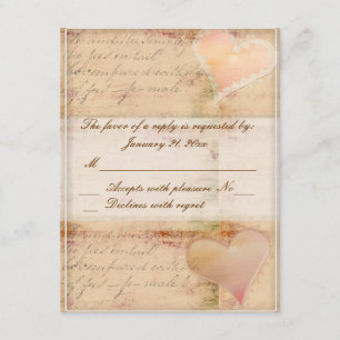 Rsvp de bodas antiguas