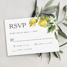 RSVP de Boho Lemon Citrus Wedding