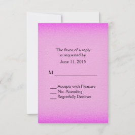 RSVP de brillo rosado