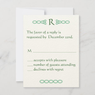 RSVP de cebada y verde celta