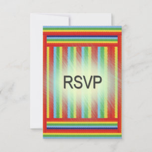 RSVP de cinta de arcoiris