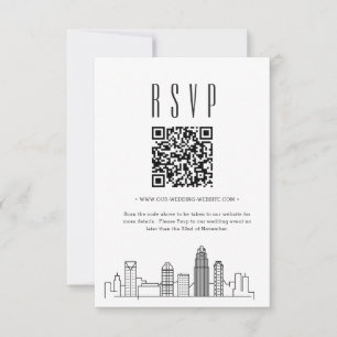 RSVP de código QR de Boda de Charlotte