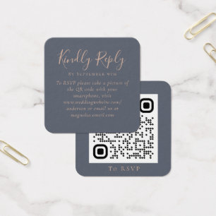 RSVP de código QR del sitio web del boda