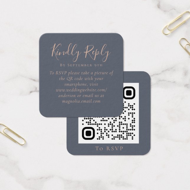 RSVP de código QR del sitio web del boda (Oficina)