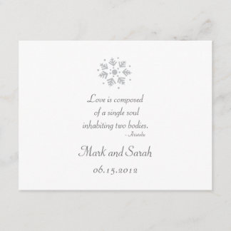 RSVP de copos de nieve de invierno