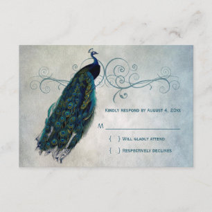 RSVP de desplazamiento de pavo real