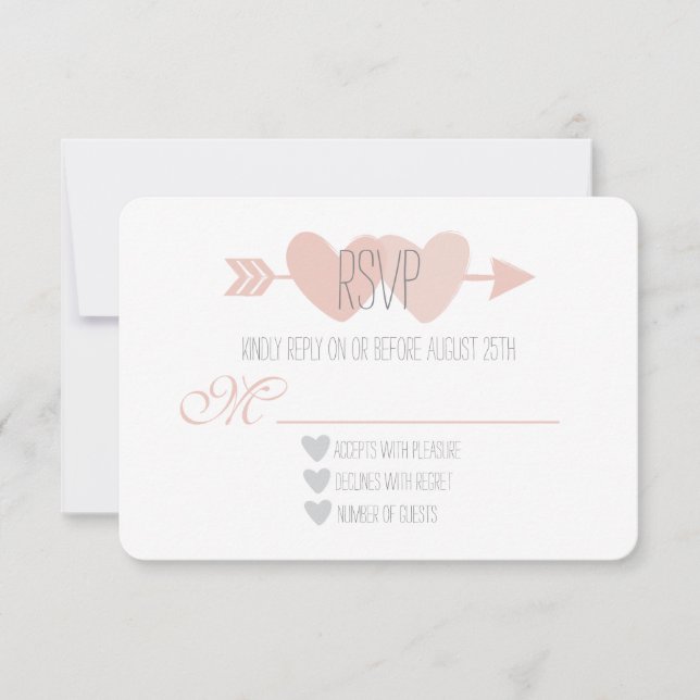 RSVP de dos corazones (Anverso)