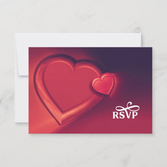 RSVP de dos corazones (versión 4) (Anverso)