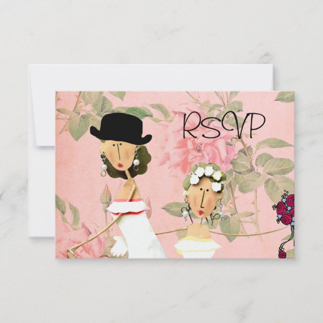 RSVP de dos novias (Anverso)