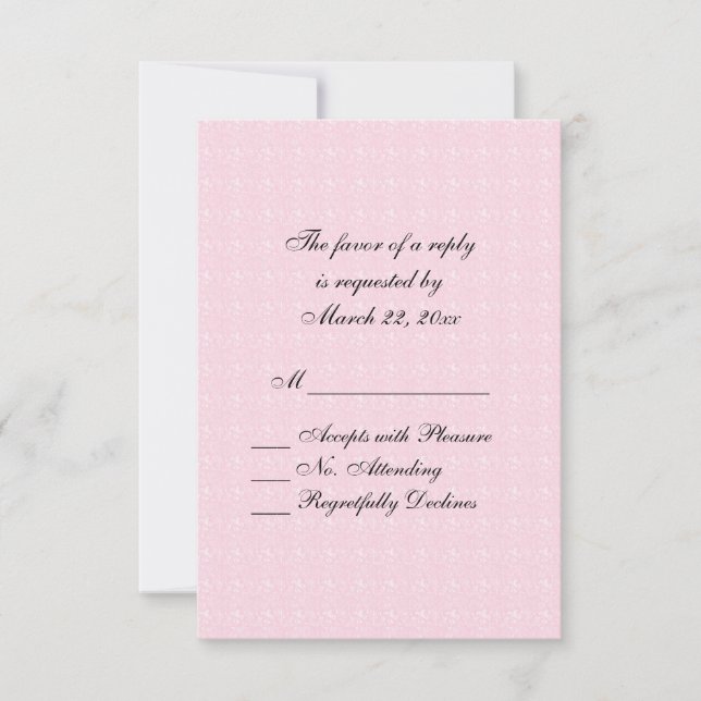 RSVP de encaje rosado (Anverso)
