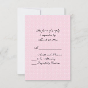RSVP de encaje rosado