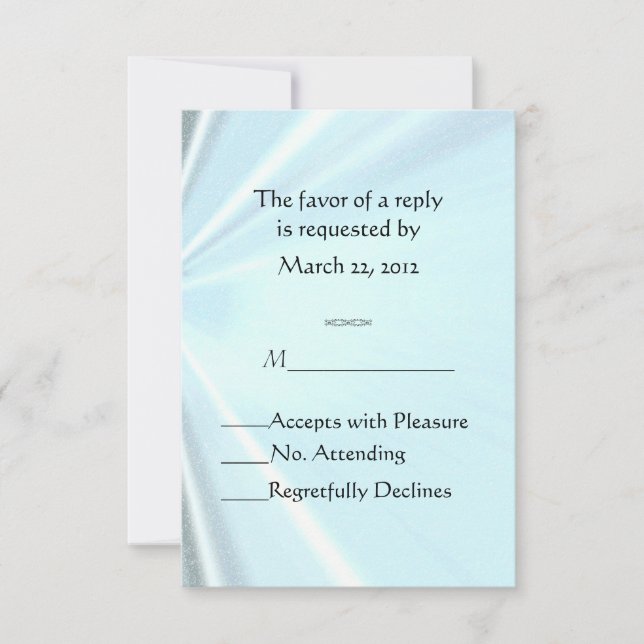 RSVP de estatinas azules para bebés (Anverso)