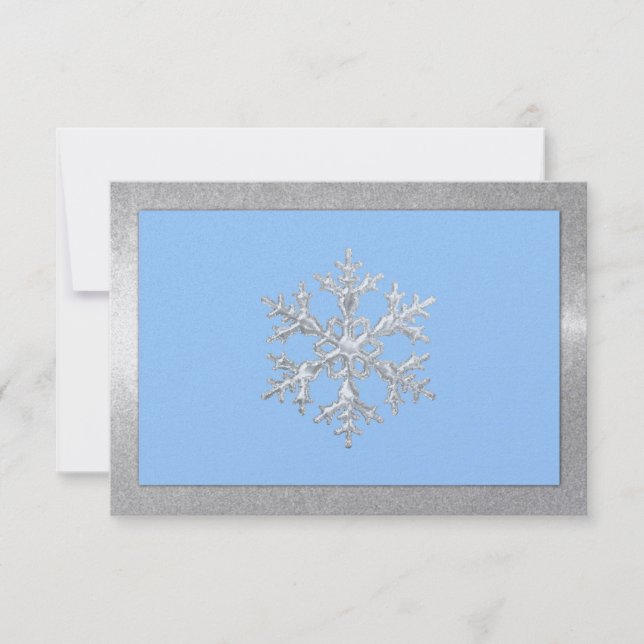 RSVP de Fiesta de Vacaciones de Hielo de Cualquier (Anverso)