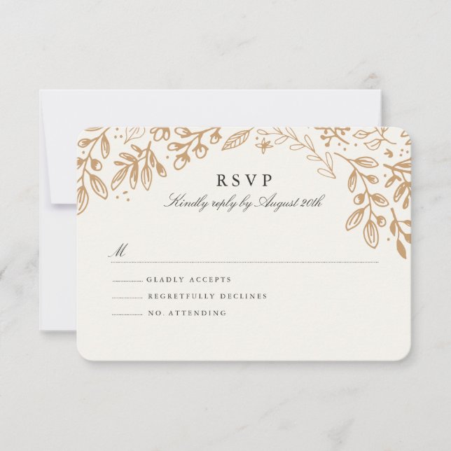 RSVP de Flores de Cosecha (Anverso)