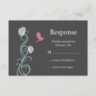 RSVP de flores de Lotus (gris)