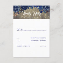 RSVP de flores de marina
