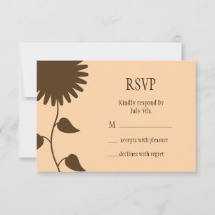 RSVP de girasol en la melodía